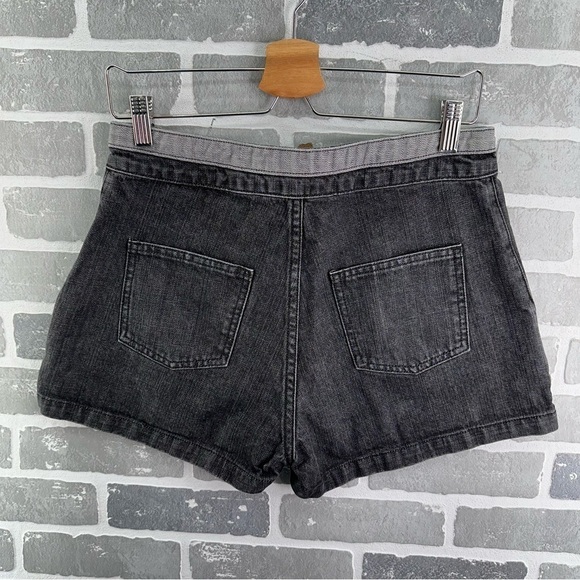 Opening Ceremony Black Denim Shorts Size 4 - Picture 5 of 10